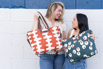 Essential Tote – Echo Tangerine | Bold & Spacious Everyday Bag for Work, Travel & Errands Verandas